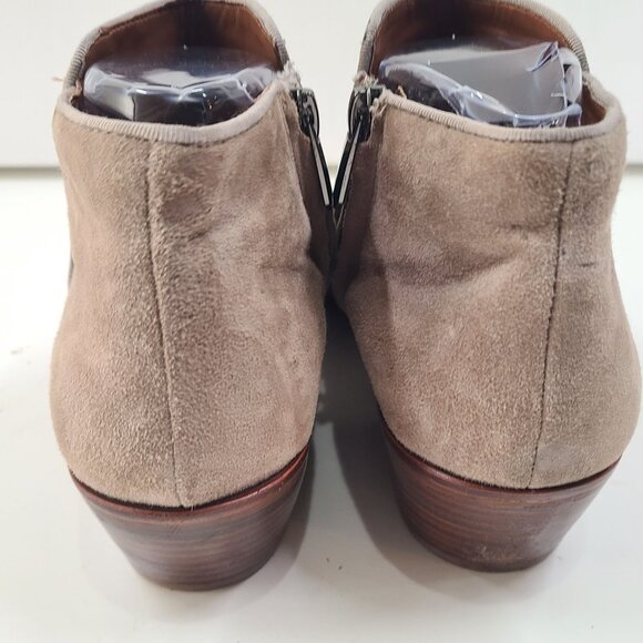 Sam Edelman Petty Ankle Boots Suede Beige Women's Size 8.5 side zip casual - Picture 6 of 13